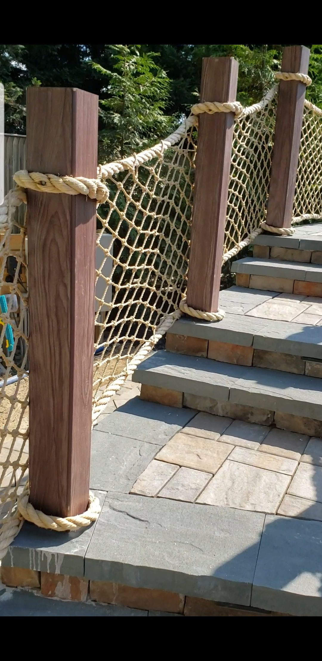 Stair Barrier Netting - InCord Custom Safety Netting