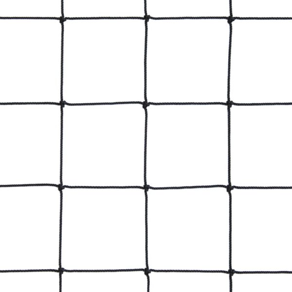 N361BK FR  InCord Knotted 1-3/4 inch Black Custom Safety Netting