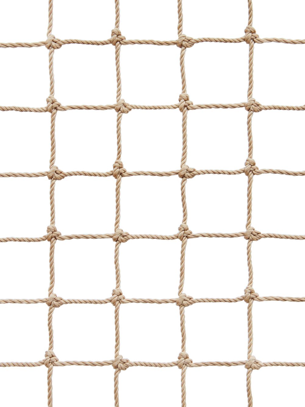 P820K  InCord Knotted Polyester 2 inch Sand Custom Safety Netting