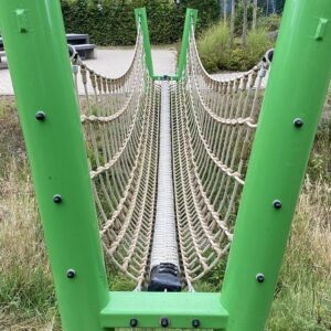 InCord Mega Rope V Bridge -Green Posts 2